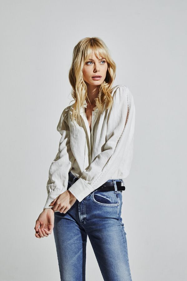 McGuire- Ruffle My Feathers Top Rustic Canyon