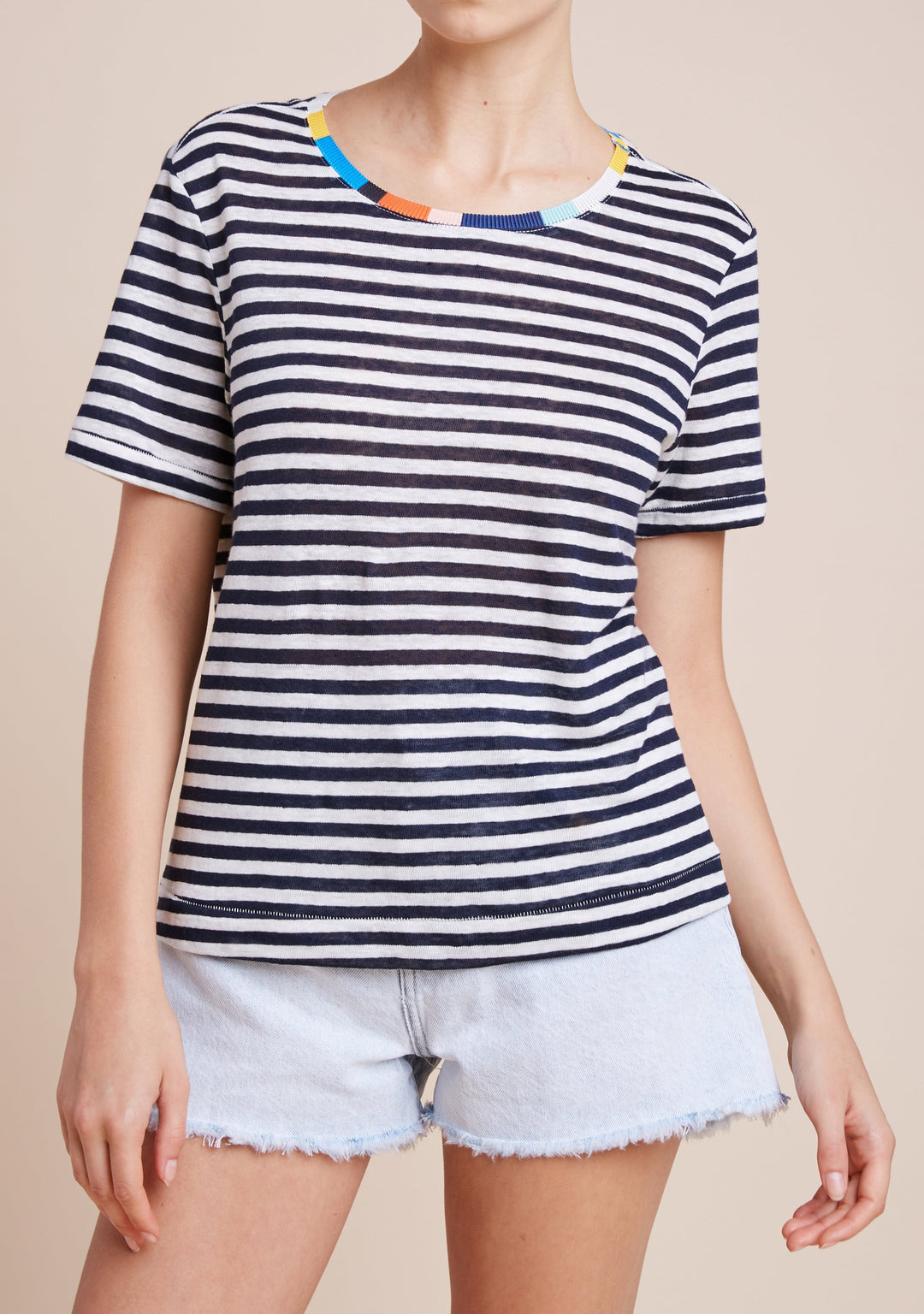 Splendid - Ciao Bella Tee in Navy/Natural