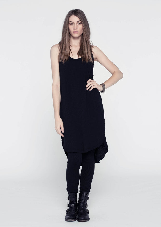 Wilt Shirttail Tank Dress Black