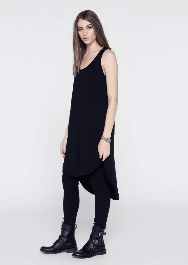Wilt Shirttail Tank Dress Black