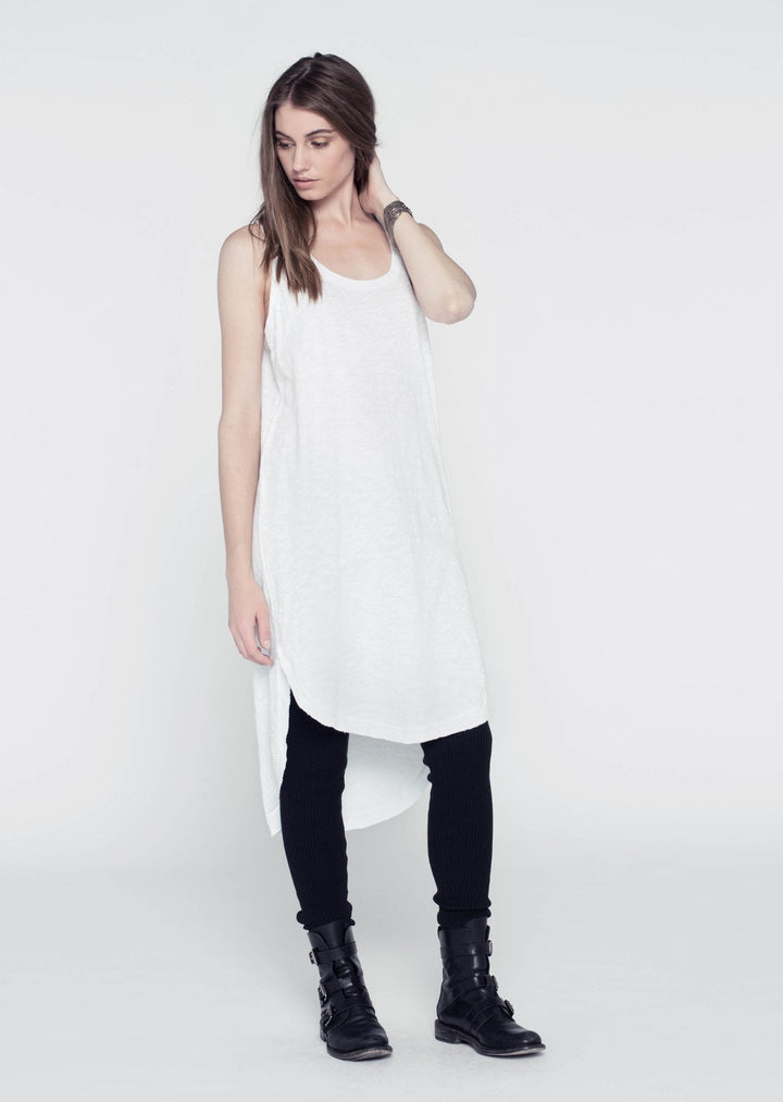 Wilt Shirttail Tank Dress White