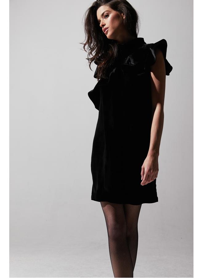 McGuire - Sorbonne Black Velvet Dress