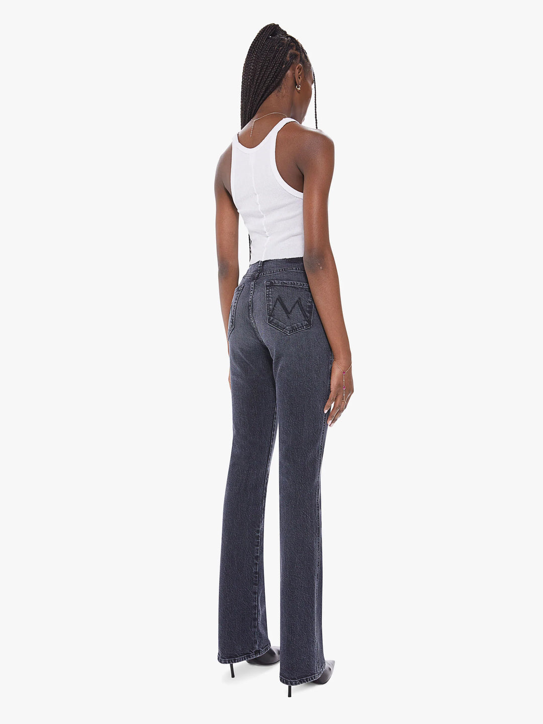 Mother - High Waist Smokin' Double Heel in On the Fly Denim