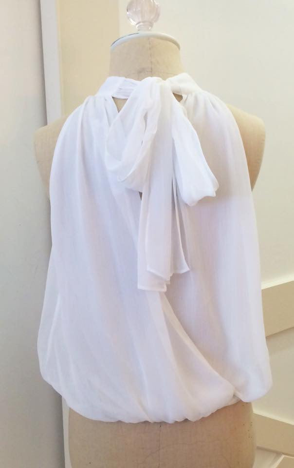 Alice + Olivia Maris Halter Neck Gathered Top at Blond Genius - 3