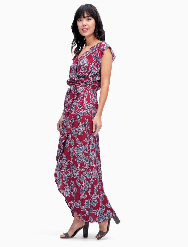 Splendid Splendid - Wrap Dress Style Beet Red at Blond Genius - 1