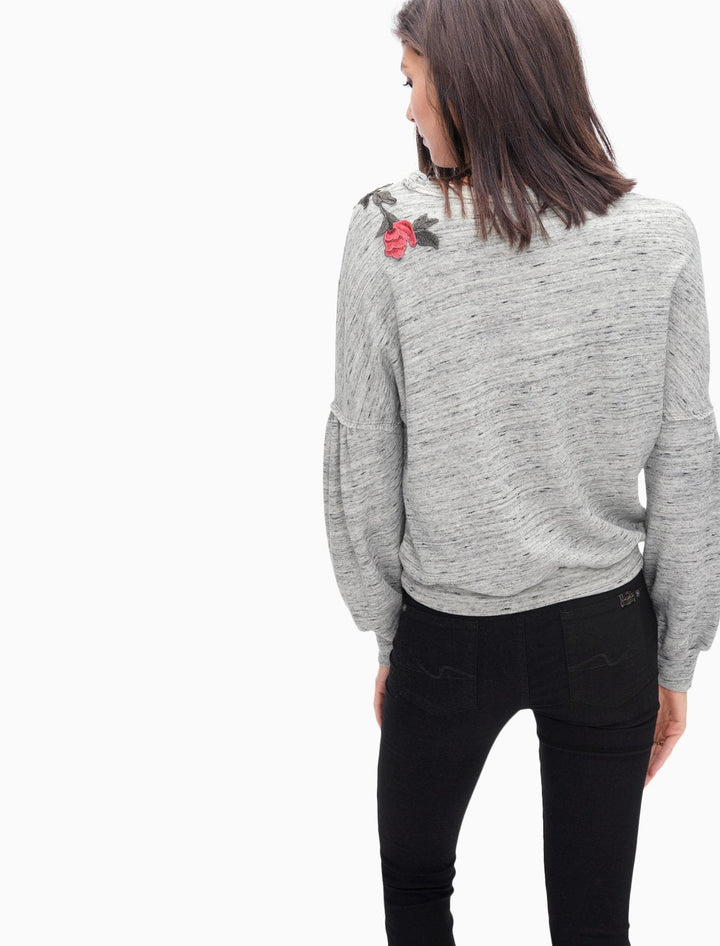 Splendid - Verdi Rose Applique Sweatshirt