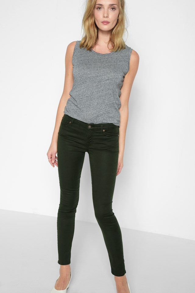 7 For All Mankind - The Ankle Skinny in Bottle Green
