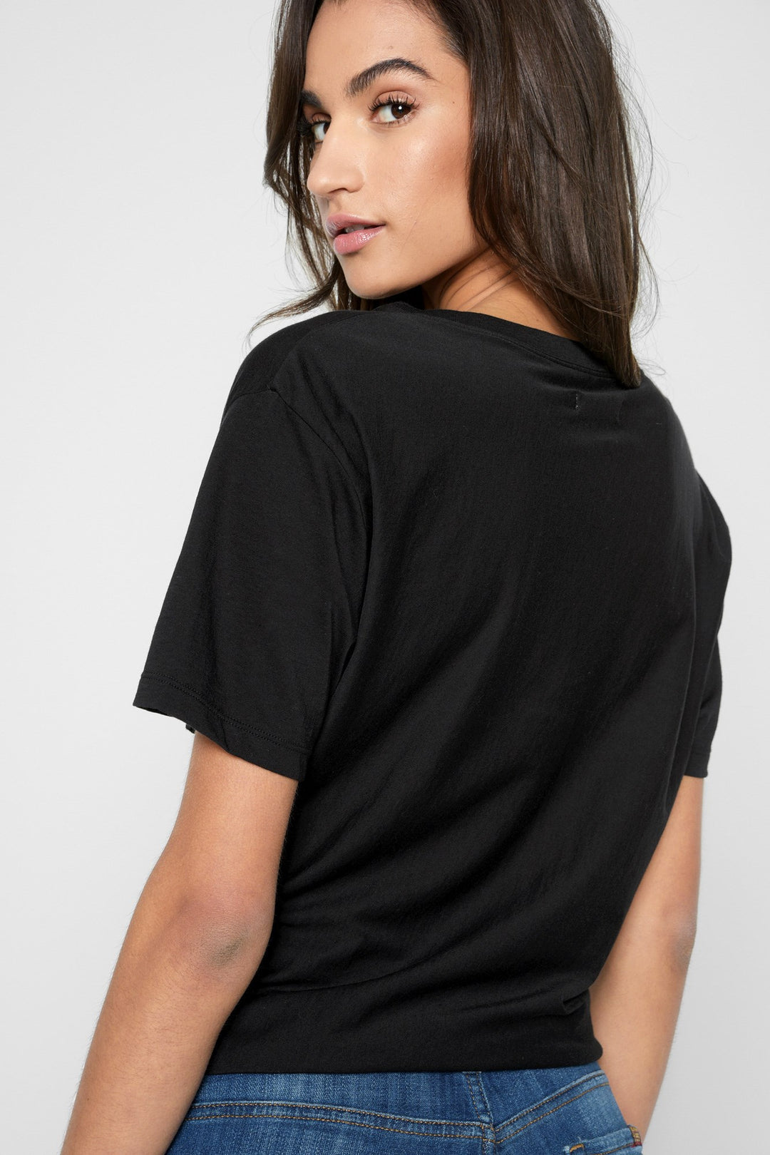 Seven for all Mankind - Knotted Front Tee Black