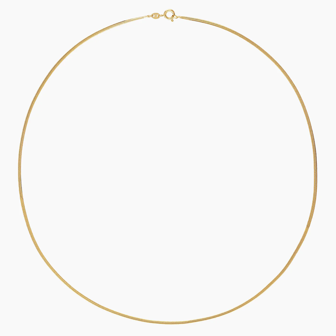 Alexa Leigh - 14" Mini Snake Necklace in Gold
