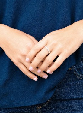 Gorjana - Candice Shimmer Ring Silver - Size 6