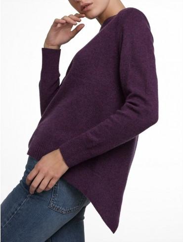 White + Warren White + Warren- Cashmere Hi Lo Crewneck at Blond Genius - 2