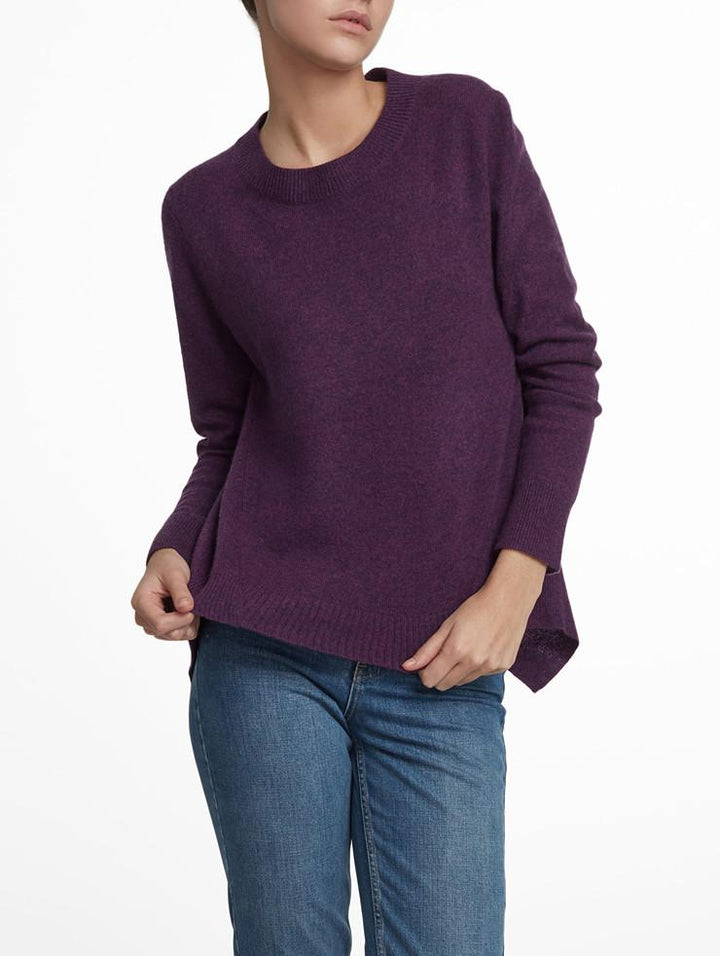 White + Warren White + Warren- Cashmere Hi Lo Crewneck at Blond Genius - 1