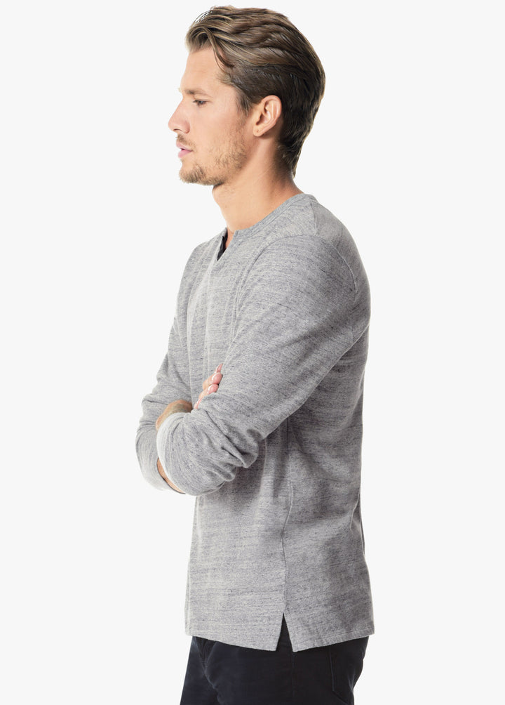 Joe's JOES - Men's Wintz Henley Heather Grey at Blond Genius - 2