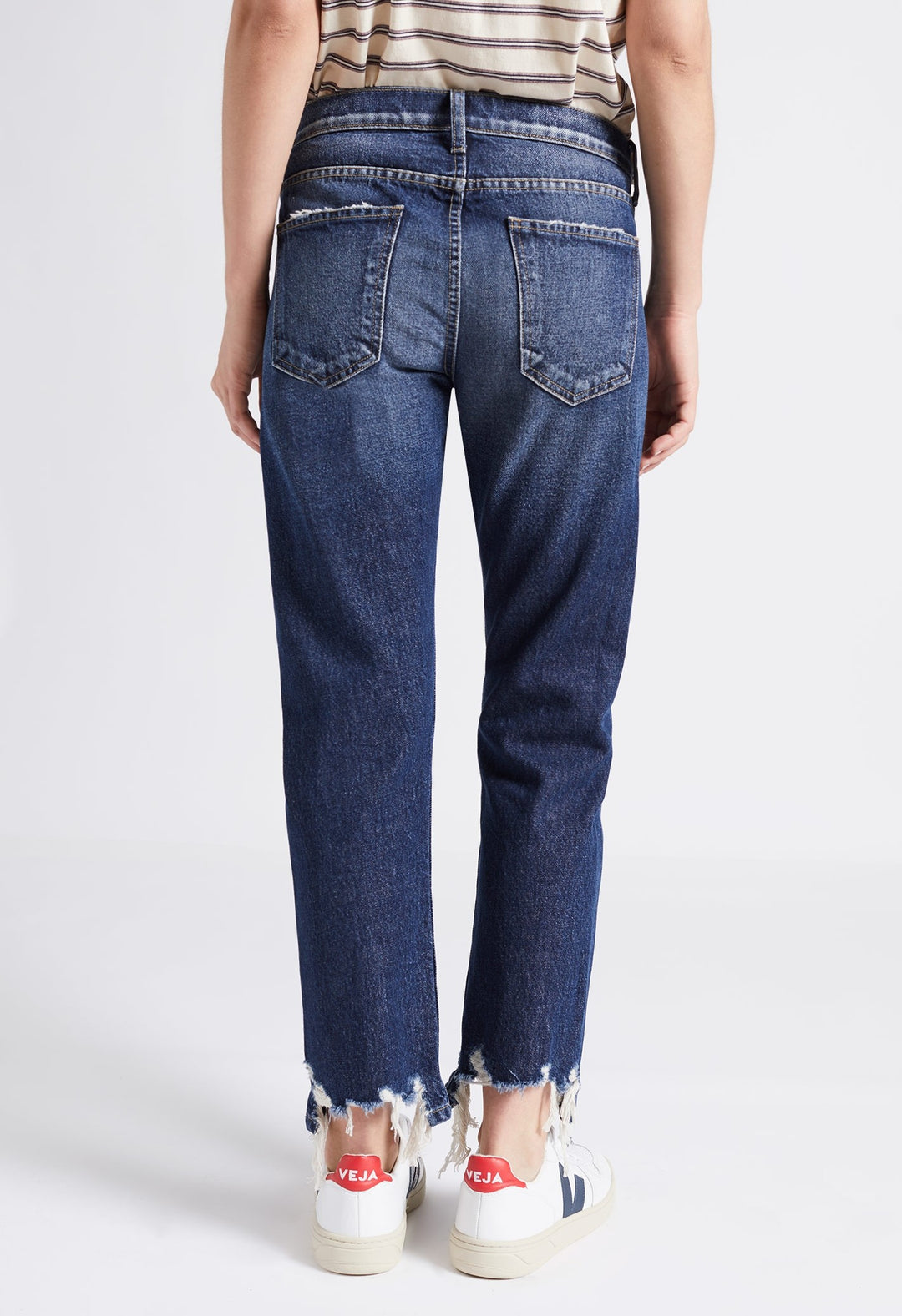 Current/ Elliott- The Cropped Straight in Further Destroyed Hack Hem