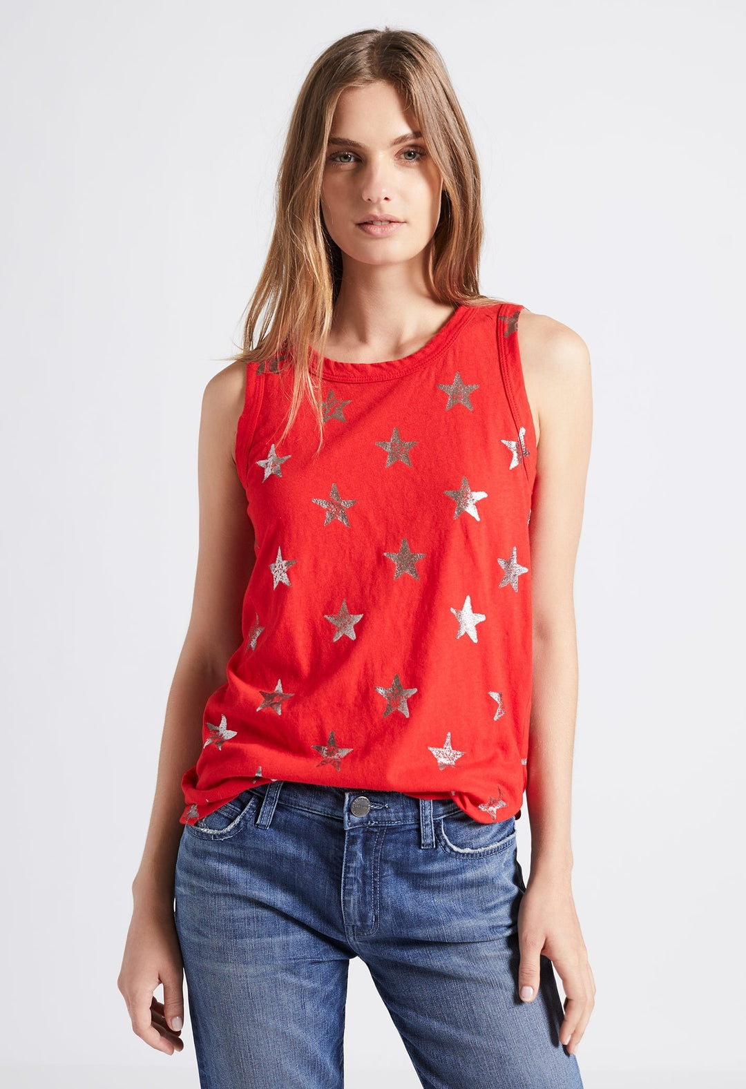 Current Elliott - The Muscle Tee Red Foil Star