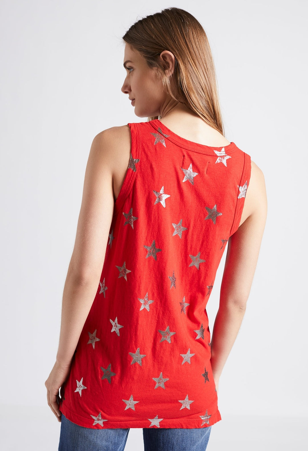 Current Elliott - The Muscle Tee Red Foil Star