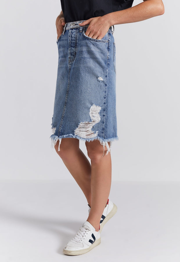 Current Elliott - THE ULTRA HIGH WAIST SKIRT