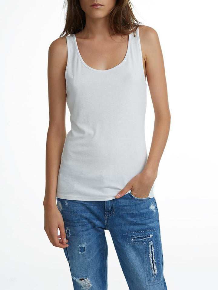 White + Warren - Layering Tank White