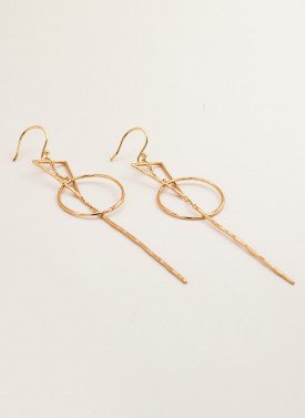 Gorjana - Interlocking Triangle Drop Earring in Gold