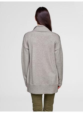 White + Warren- Cozy Pocket Coatigan Zinc Heather