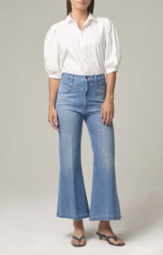 Citizens Of Humanity - Cassie Front Yoke Bell Flare Jeans in All Yours (Light Indigo Vintage)