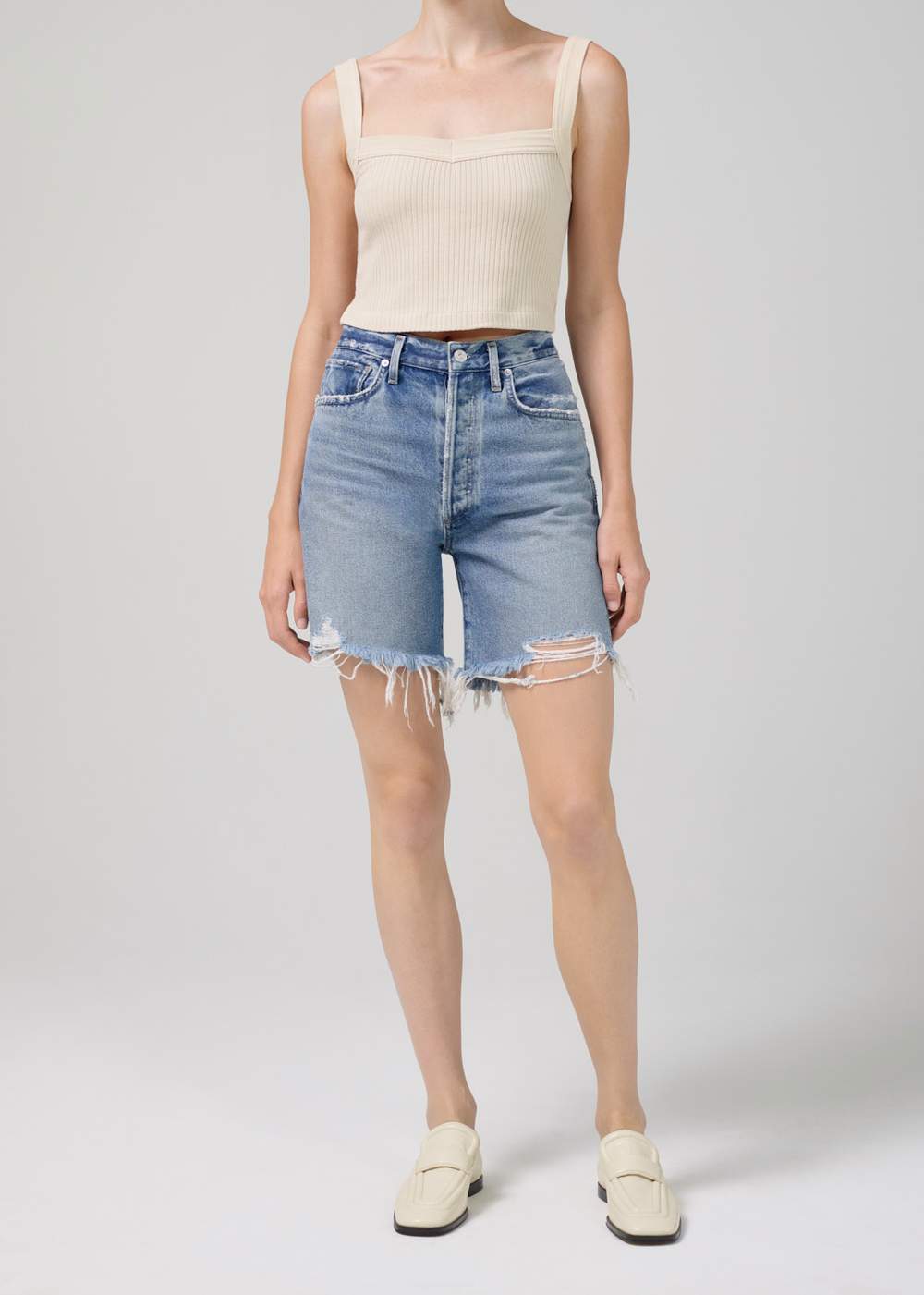 Citizens of Humanity - Camilla Frayed Hem Short in Vanja
