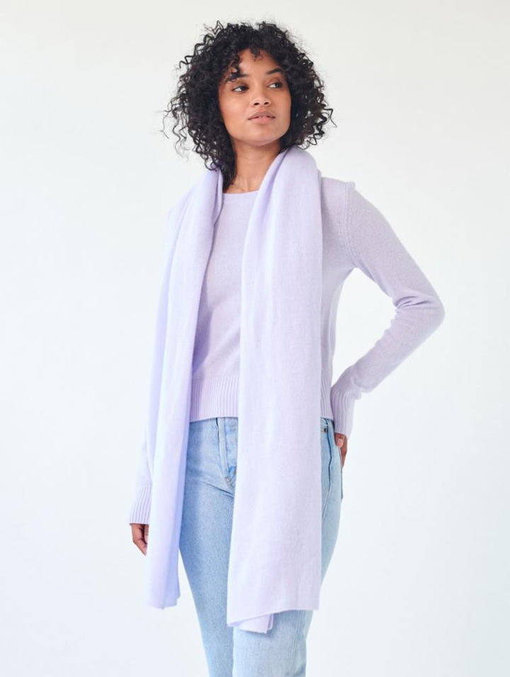 White + Warren - Cashmere Scarf in Lilac Chalk