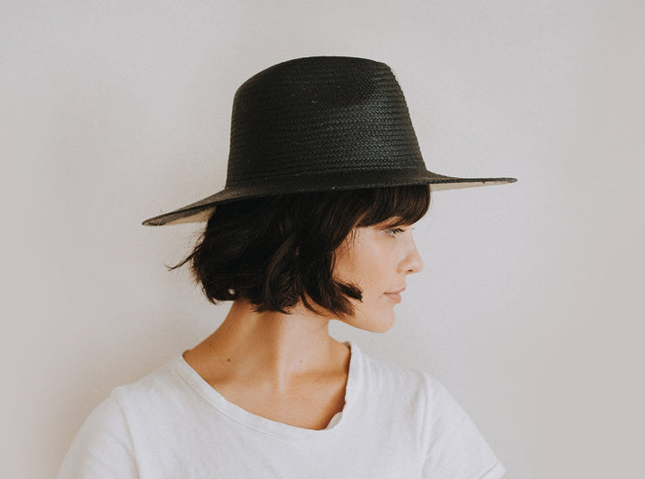 FREYA - Shadow Hat in Black/Natural