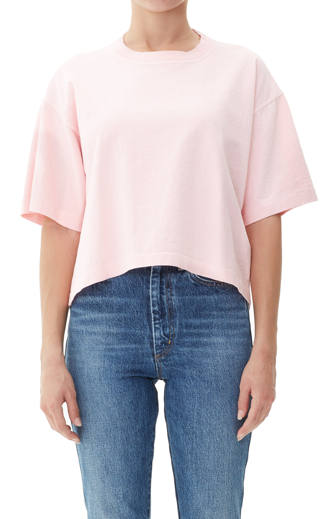 AGOLDE - Boxy Tee Rose Pink