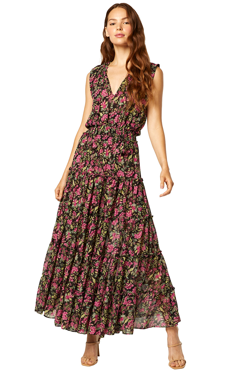 Misa - Hollen Dress in Flora Fuschia