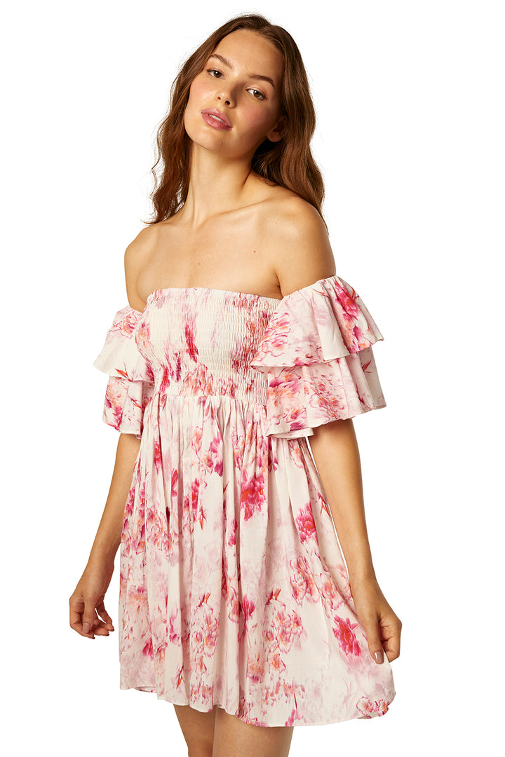 Misa - Dina Dress in Abstract Rose Flora