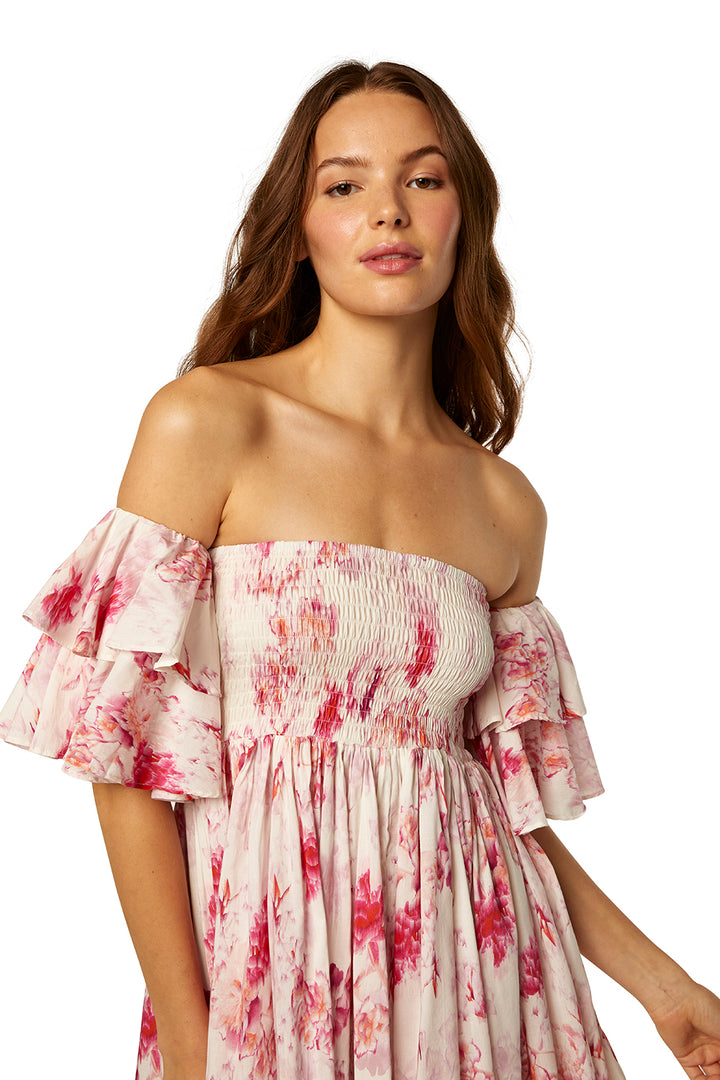 Misa - Dina Dress in Abstract Rose Flora