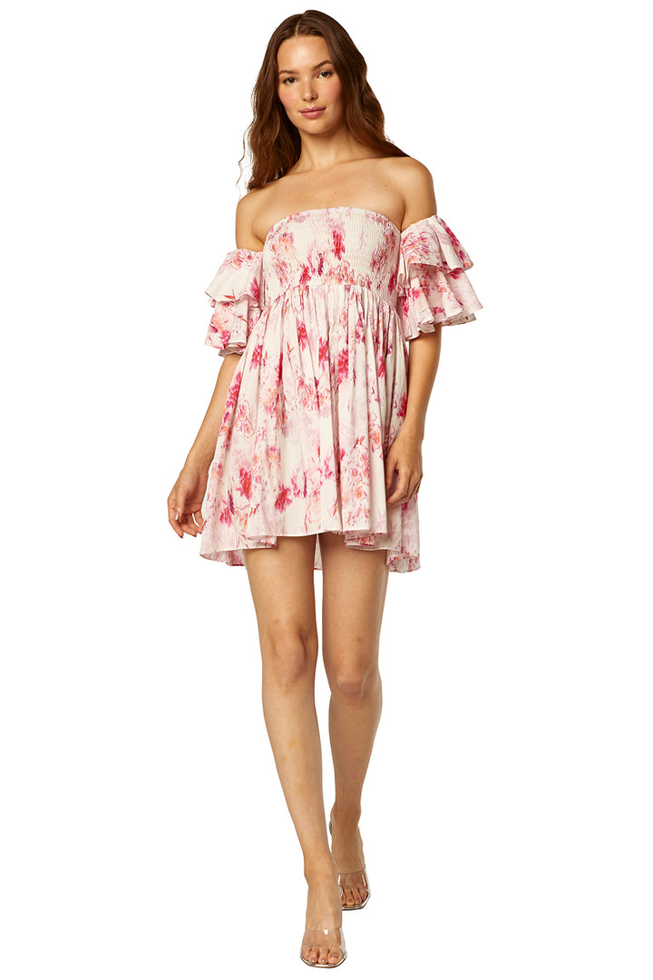 Misa - Dina Dress in Abstract Rose Flora