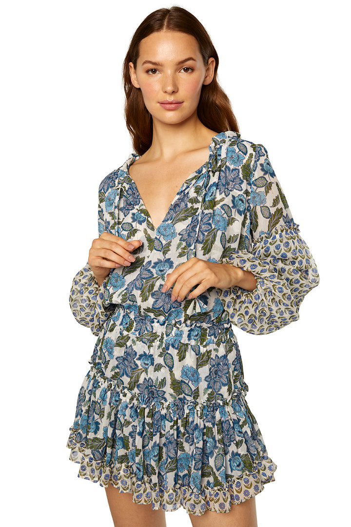 Misa - Elisabetta Dress in Flora Azulia/Pura Vida