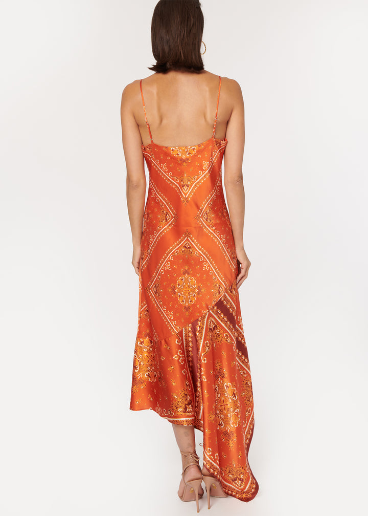 Cami NYC - Becky Dress in Burnt Bandana Multi