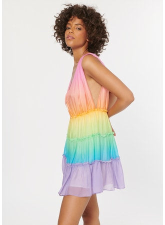 Cami NYC - Egle Dress in Rainbow Wash