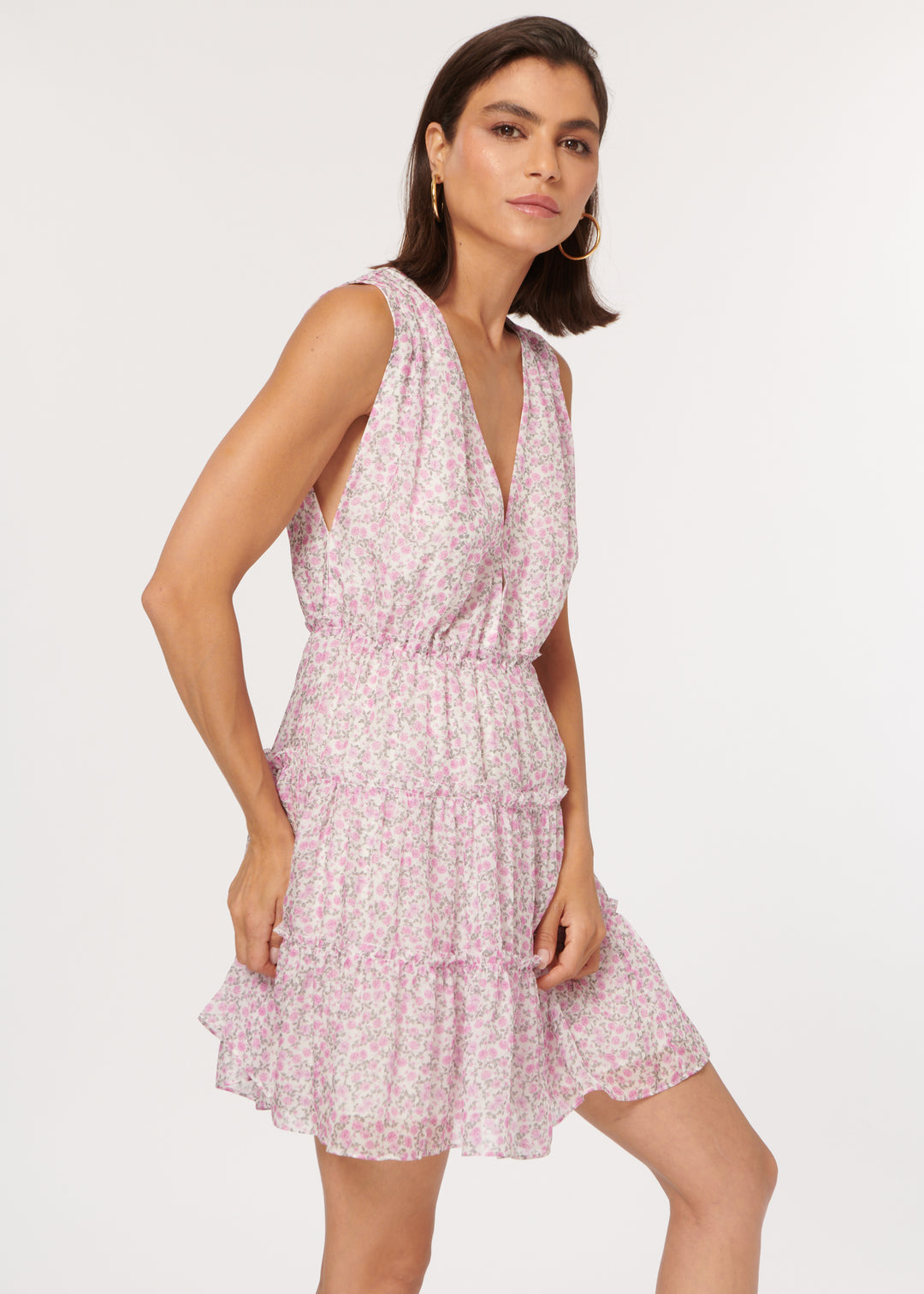 Cami NYC Egle Dress in Confetti Mini Flora Blond Genius