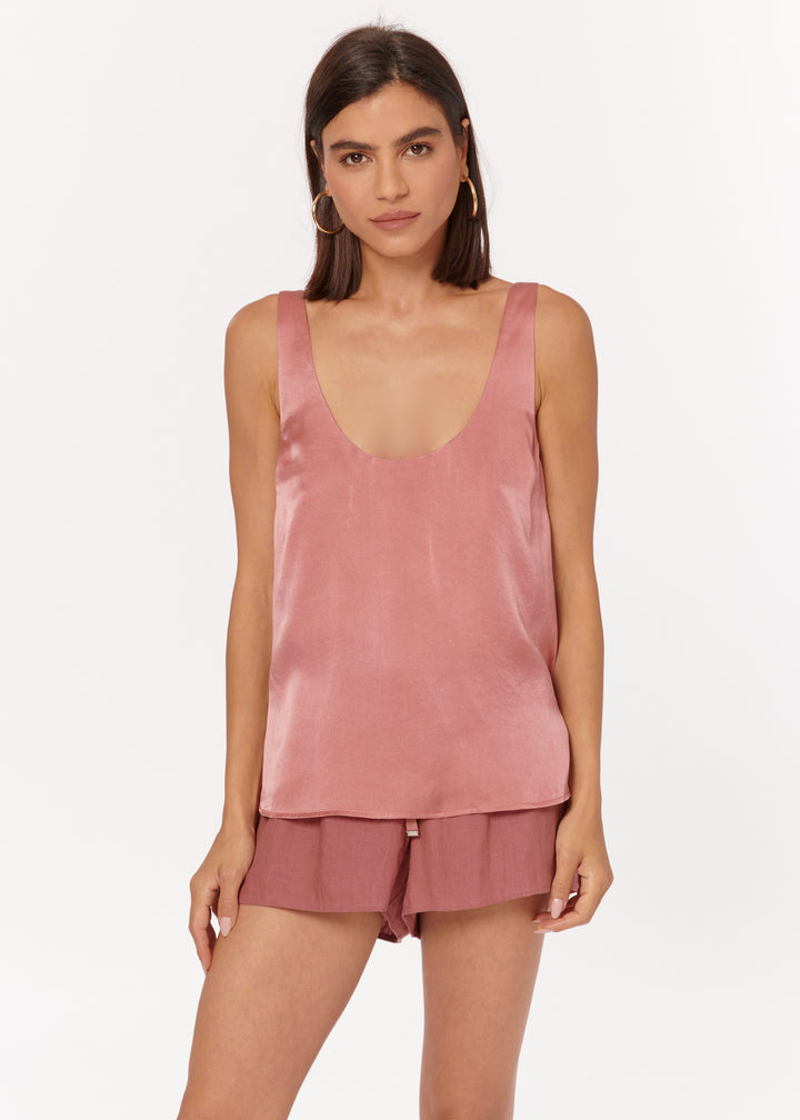 Cami NYC - Marleny Charmeuse Cami in Cordial
