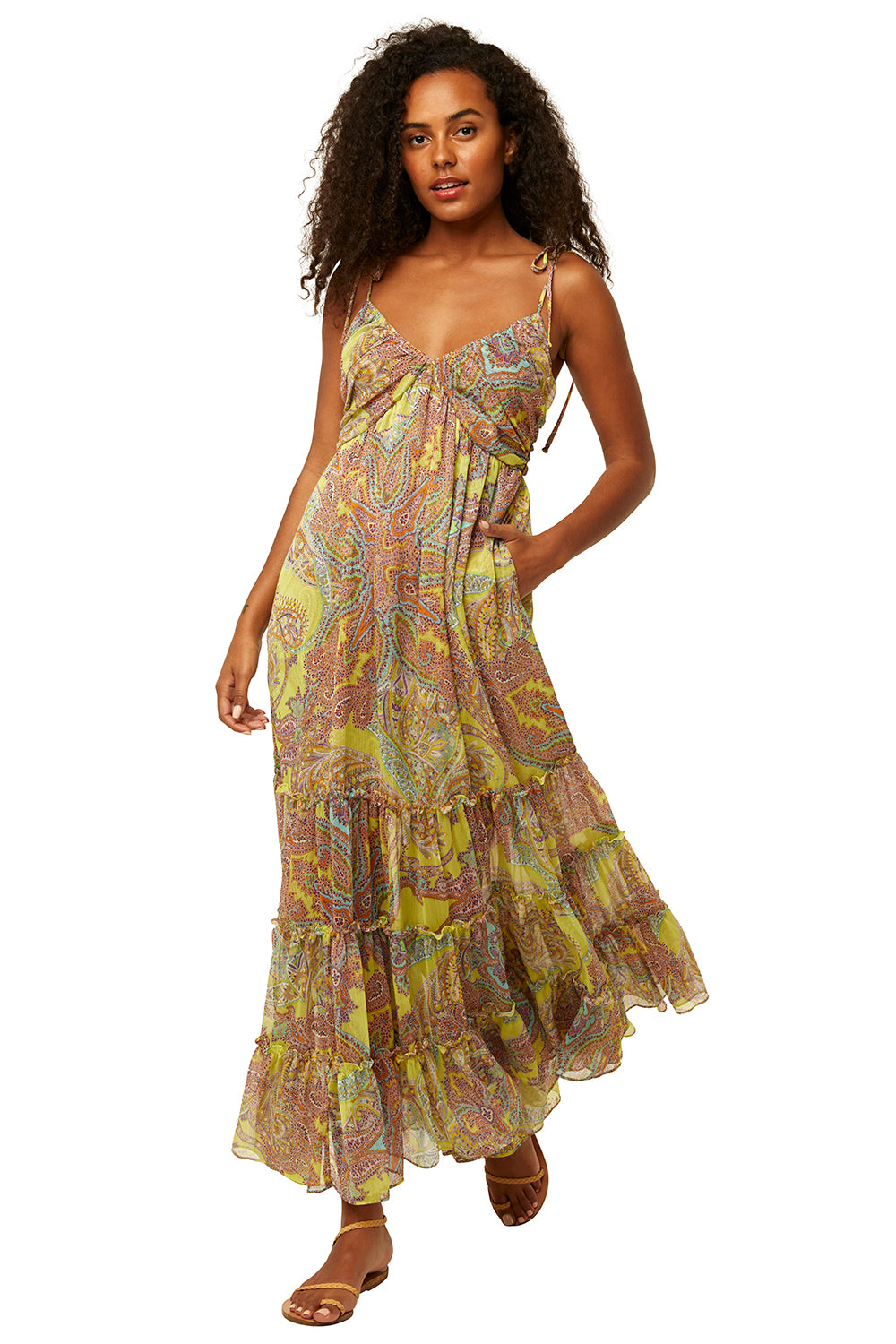 Misa - Fallon Dress in Ischia Neon Paisley