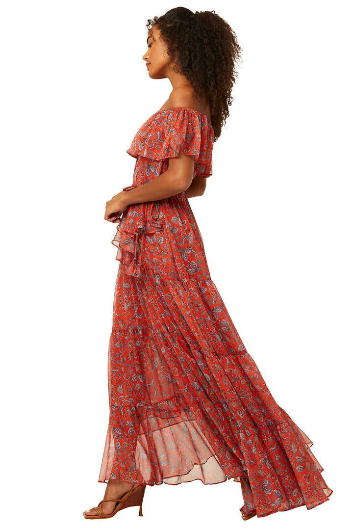 Misa - Kiera Dress in Aranciatta Paisley