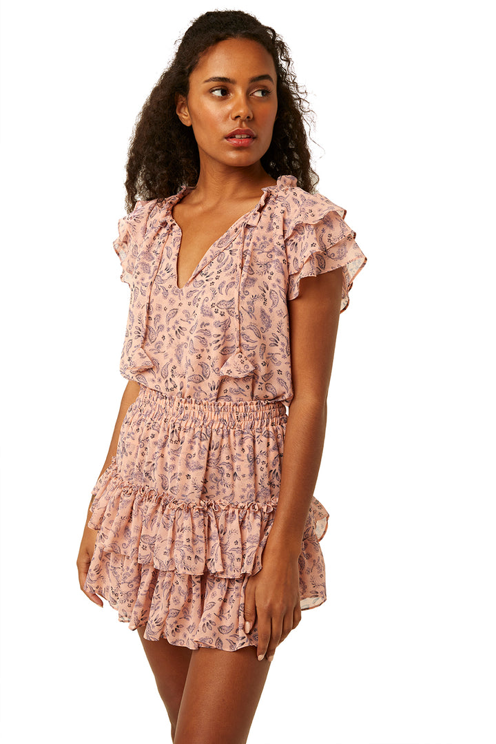Misa - Nahla Skirt in Rose Paisley Skirts