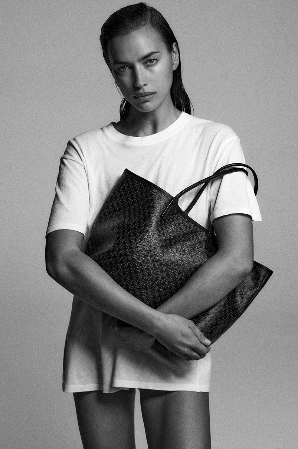 Anine Bing - Emma Tote in Black Monogram Print – Blond Genius