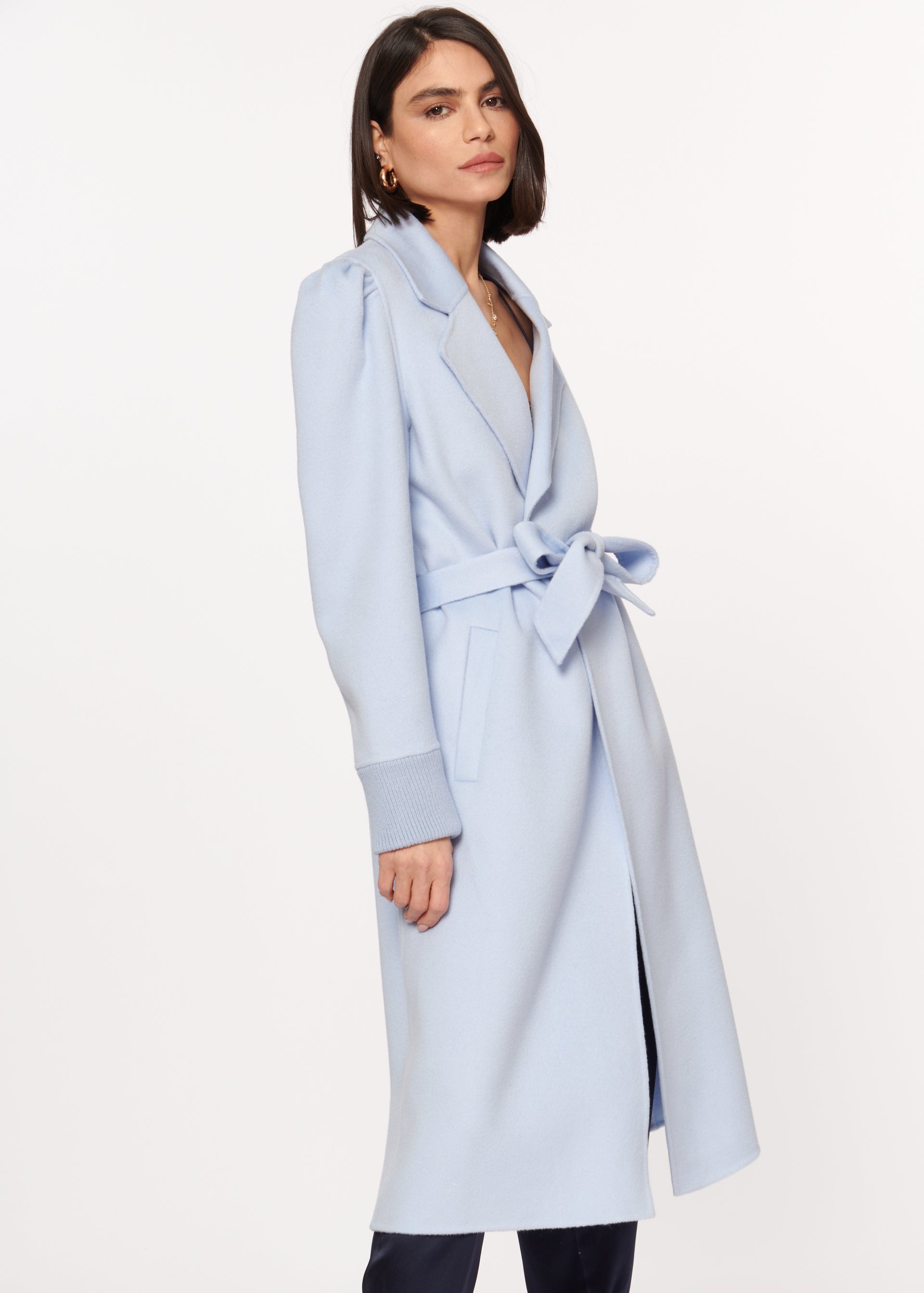 Halogen wool blend wrap coat best sale