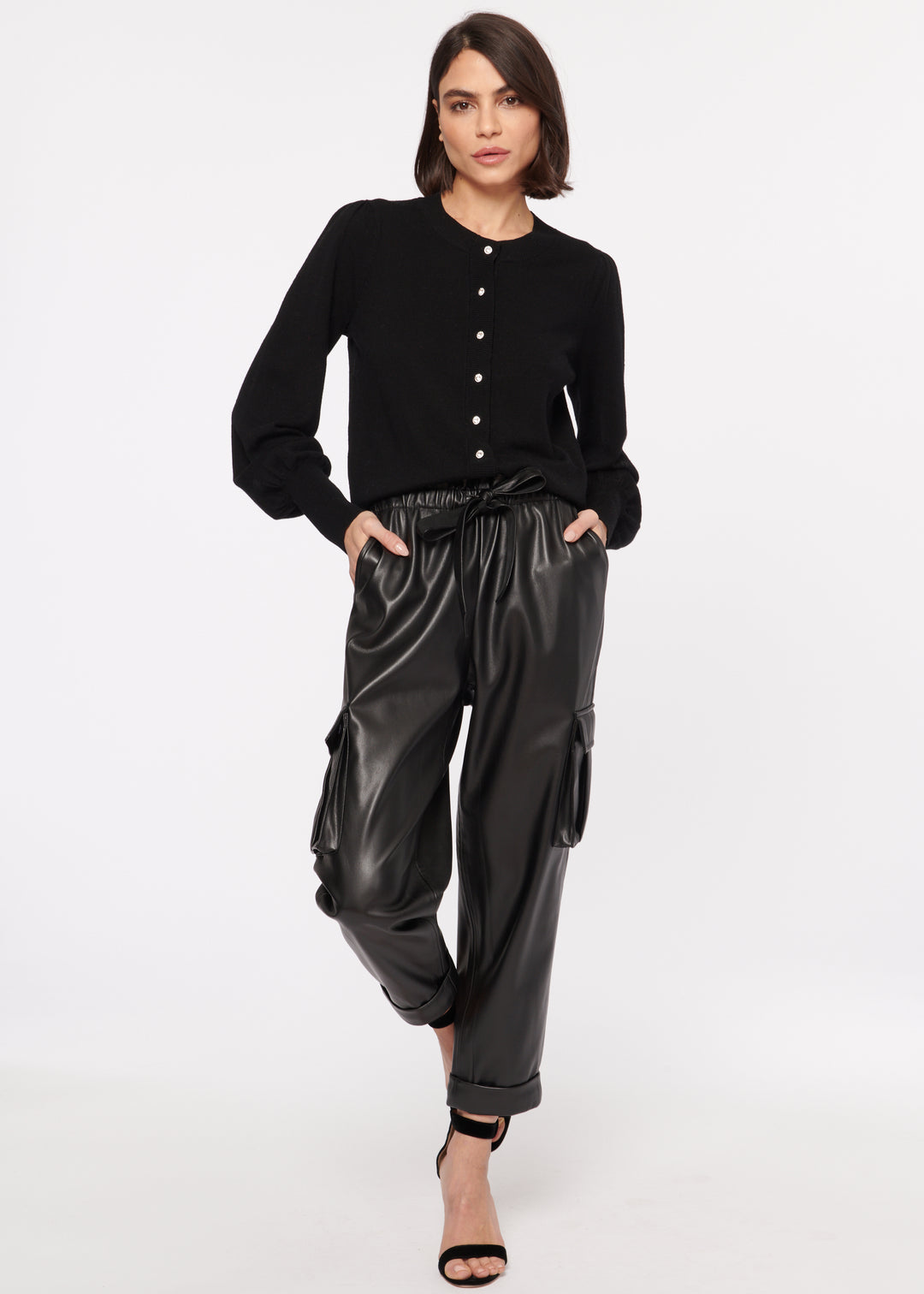 Cami NYC - Addy Vegan Leather Pant in Black