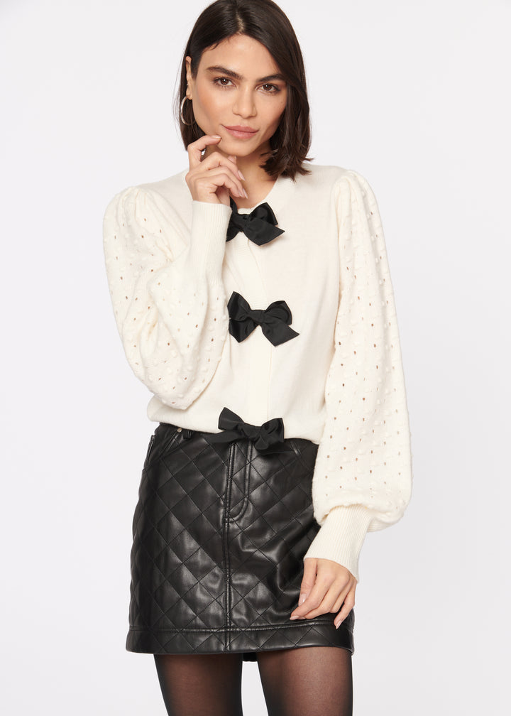 Cami NYC - Macy Vegan Leather Skirt in Black