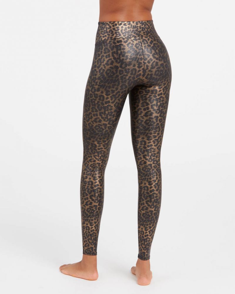 Spanx leopard sales shine leggings