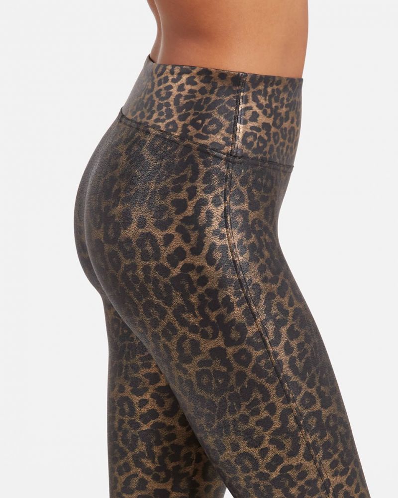 Spanx - Faux Leather Leopard Leggings in Leopard Shine – Blond Genius