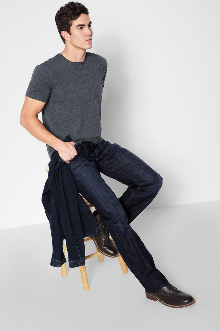 7 For All Mankind - Austyn XL Relaxed Straight Leg Jeans in Los Angeles Dark