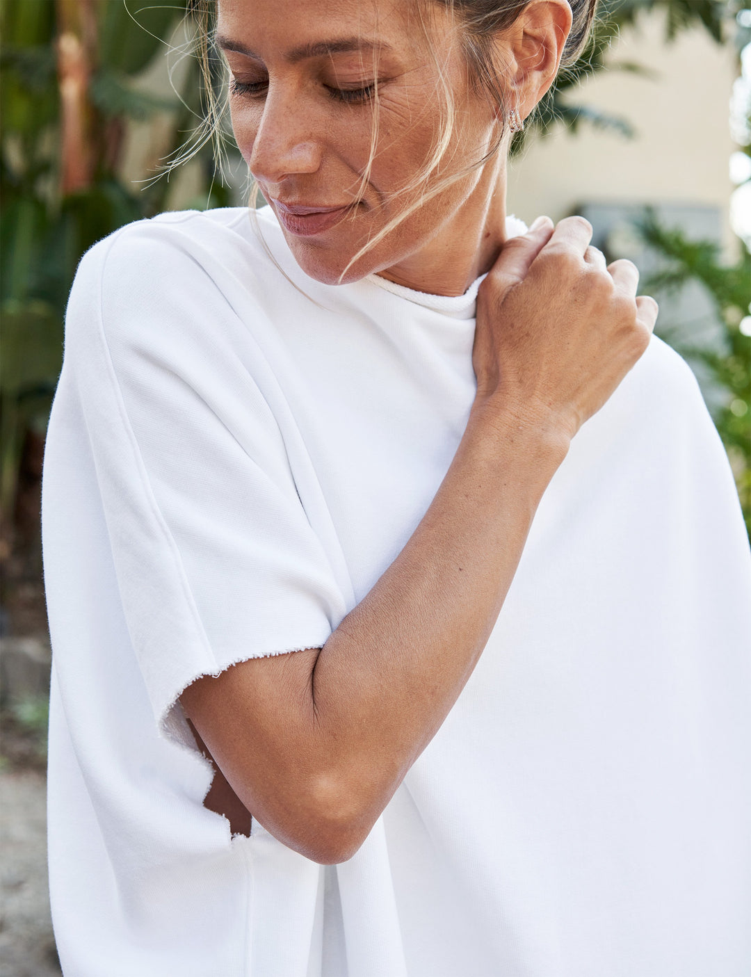 Frank & Eileen - Funnel Neck Dress in White Dresses