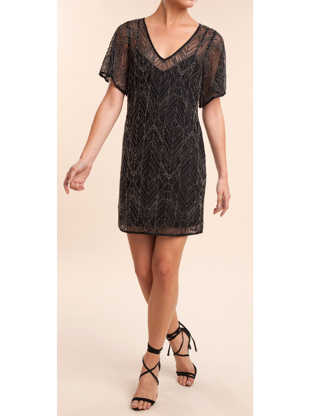 Ella Moss Ella Moss - Beaded Shift Dress Black at Blond Genius